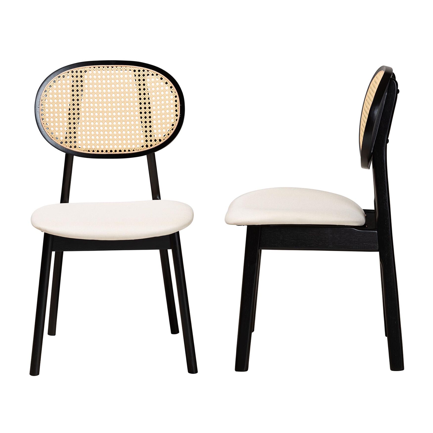 Darrion Mid-Century Modern Grey Fabric And Natural Oak Finished Wood 2-Piece Dining Chair Set, , alternate image number 16