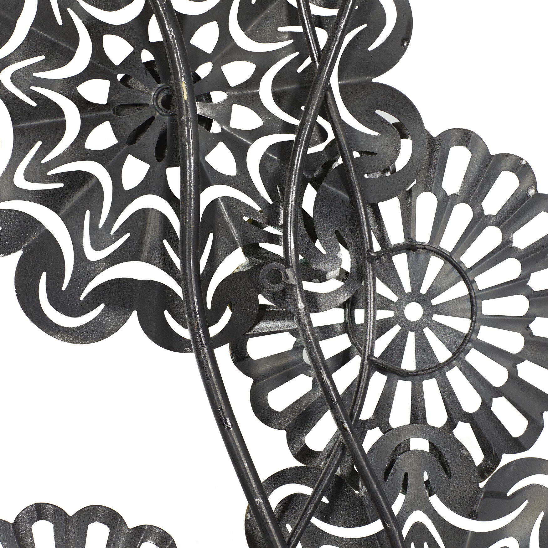Multi Colored Metal Eclectic Floral Wall Decor, , on-hover image number 1