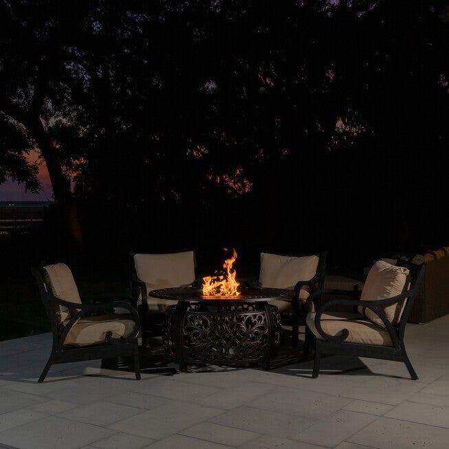 Toulon Oval Cast Aluminum LPG Fire Pit, , alternate image number null