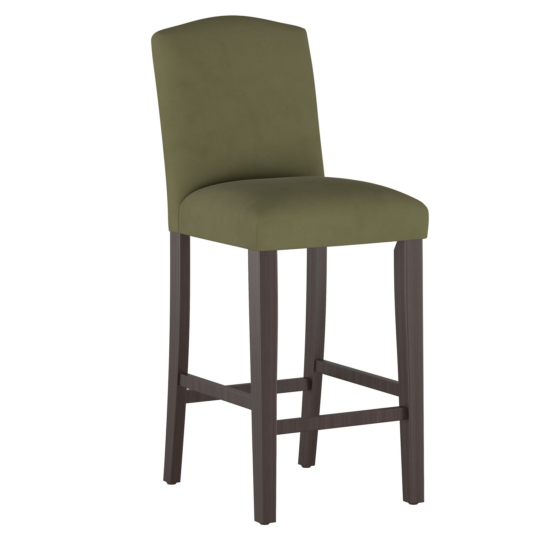 Velvet Camelback Barstool, VELVET LODEN, hi-res image number 0