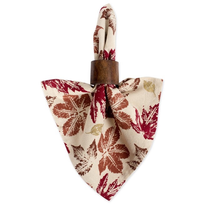 Rustic Leaves Napkin, Set of 6, , alternate image number null