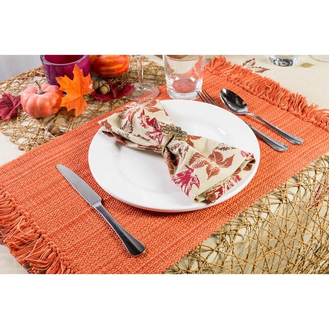 Rustic Leaves Napkin, Set of 6, , on-hover image number null