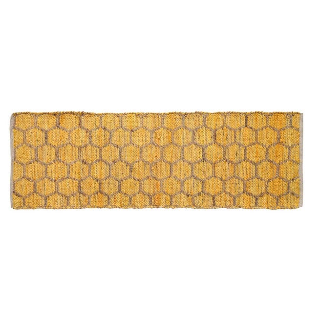 Beehive Modern Collection Area Rug, YELLOW, hi-res image number 0