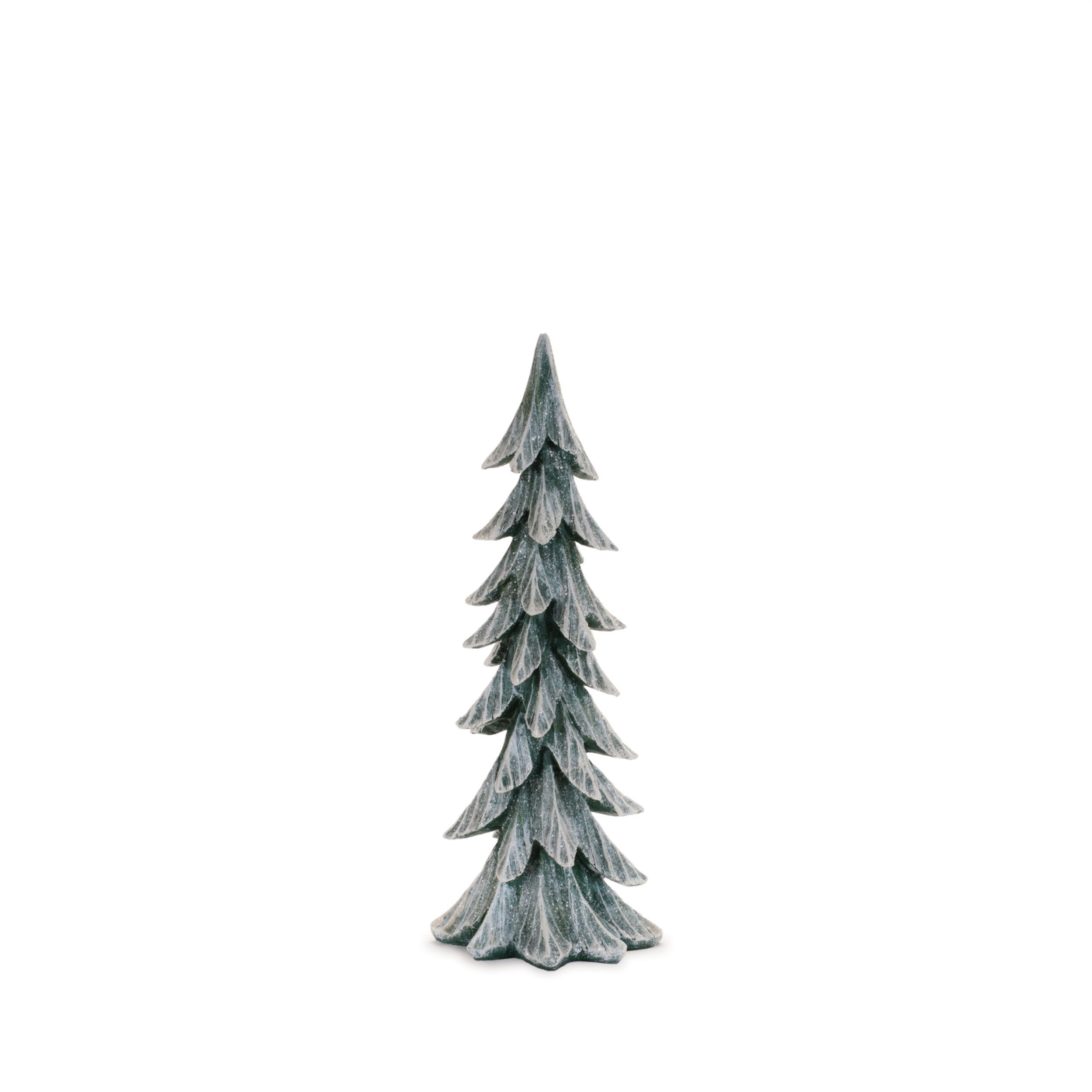 Glittered Pine Tree (Set of 3), WHITE GREEN, alternate image number 4