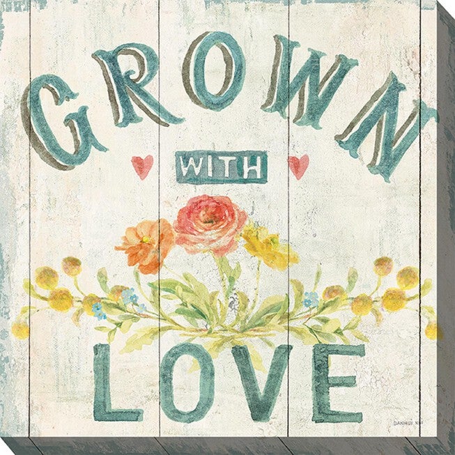 GROWN WITH LOVE OUTDOOR ART 24X24, MULTI, hi-res image number 0