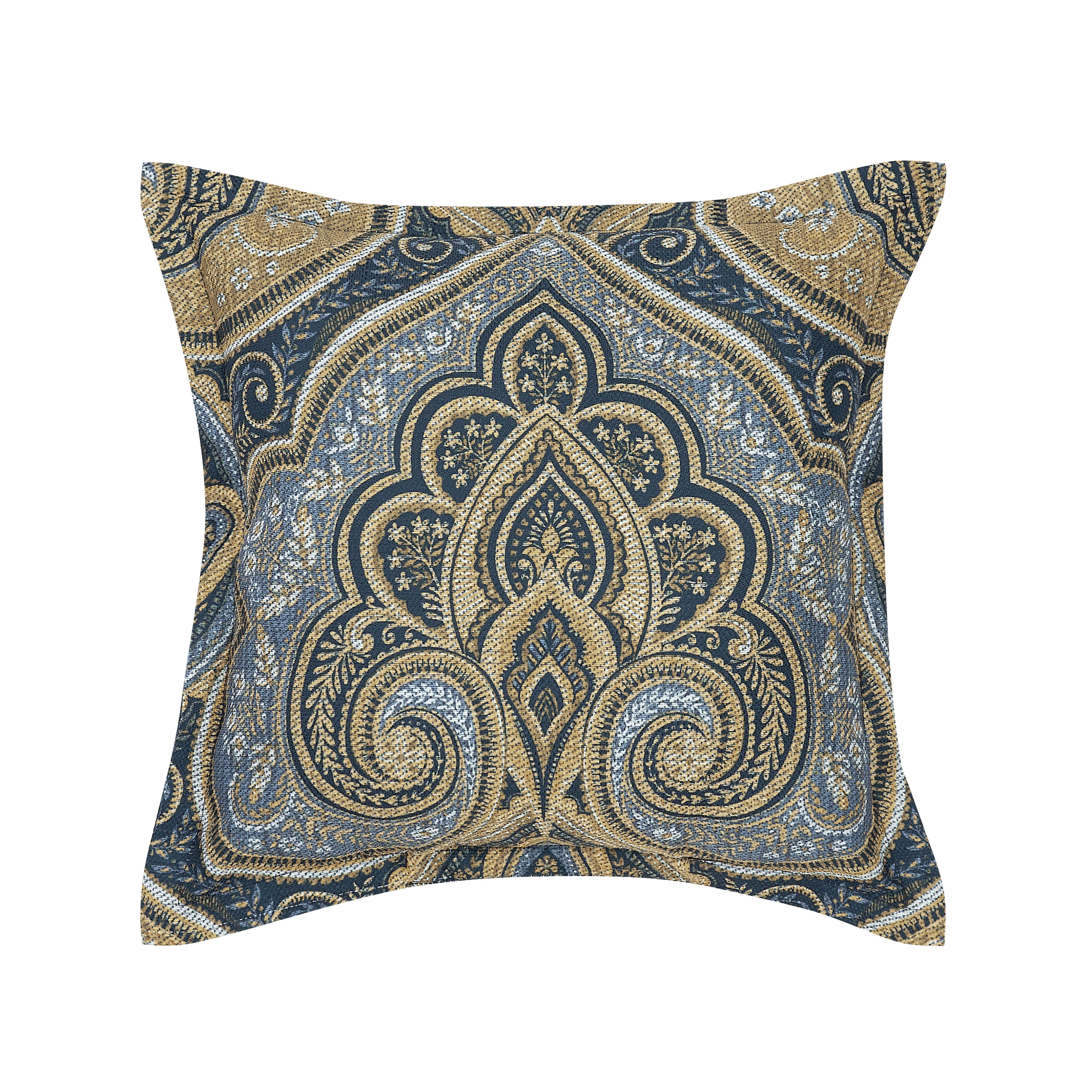 Messina Navy 18 Inch Square Decorative Throw Pillow, NAVY, hi-res image number null