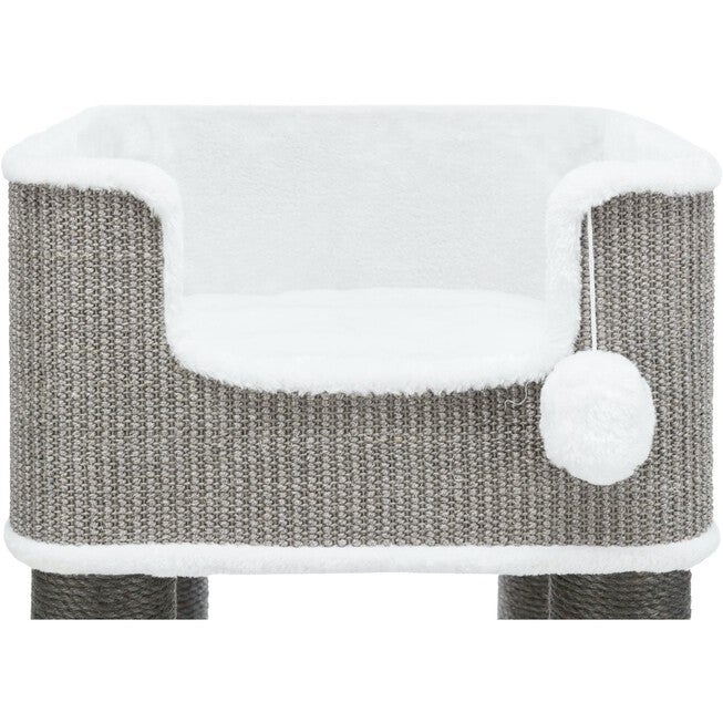 Lucano Cat Tower Scratching Post Cream/Gray, , alternate image number null