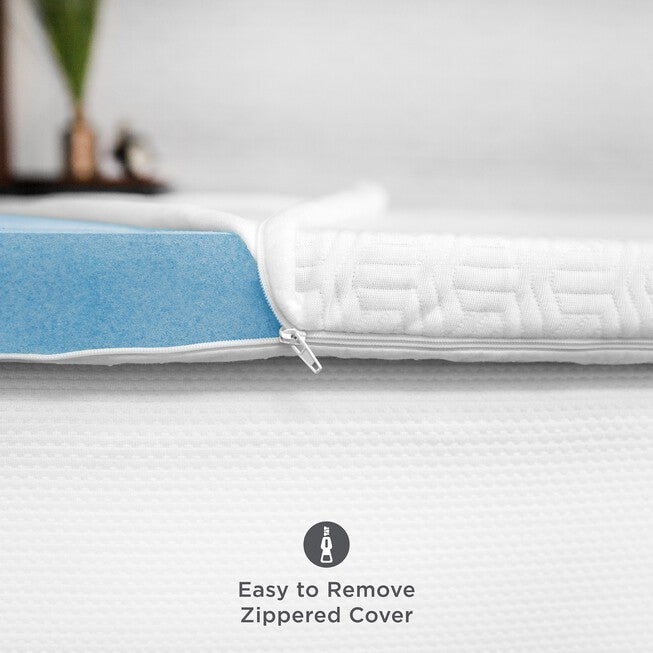 SensorPEDIC 2-Inch Prime Gel-Infused Memory Foam Mattress Topper, , alternate image number null