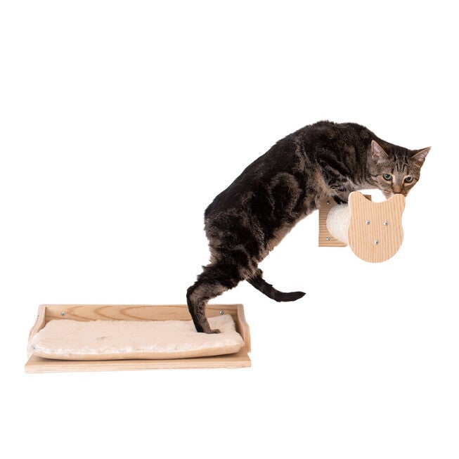 Real Wood Wall Series Cat Tree With Condo, Perch And Step Up, , alternate image number 2