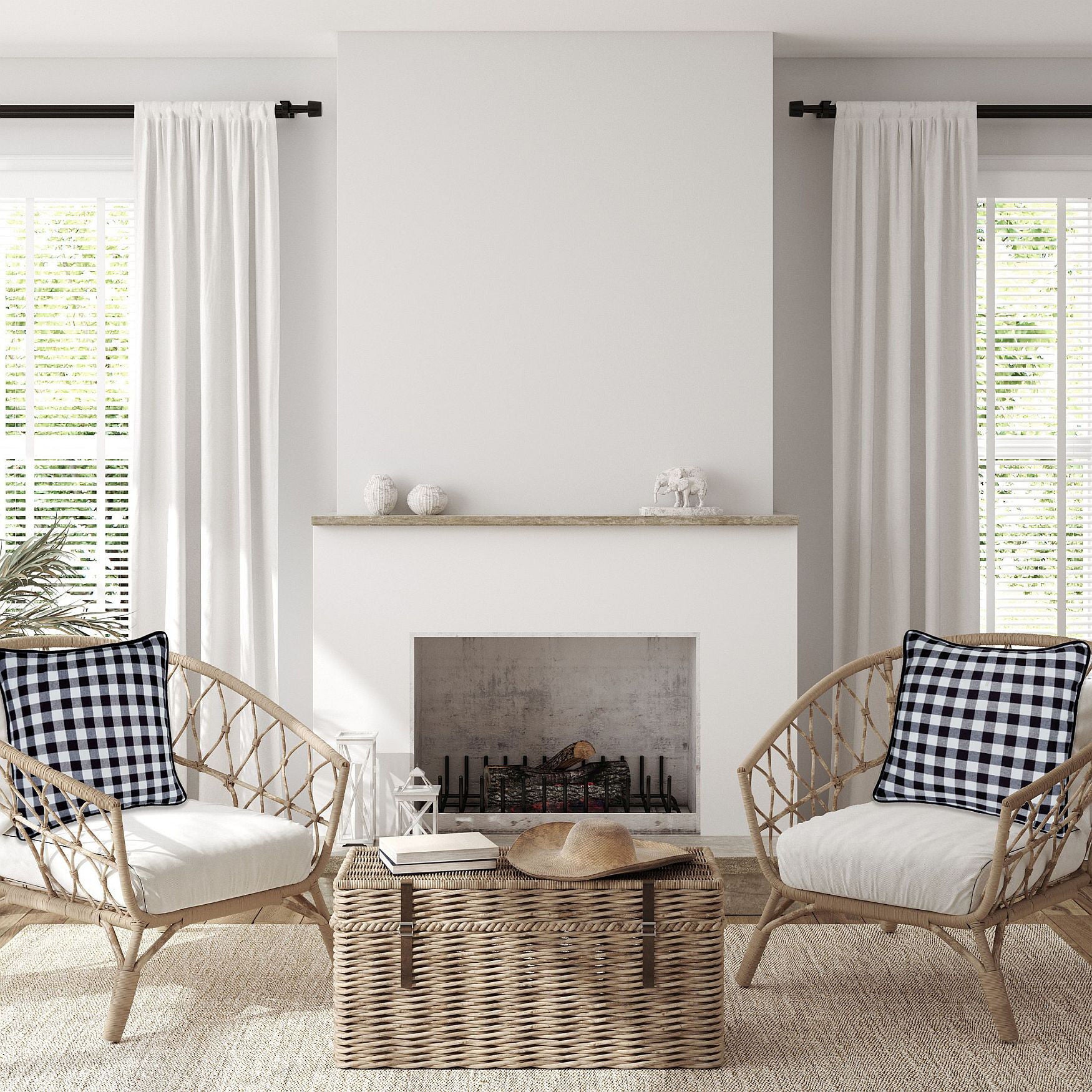 Buffalo Check Throw Pillow Covers - 18-in x 18-in - Set of Two, , alternate image number 7