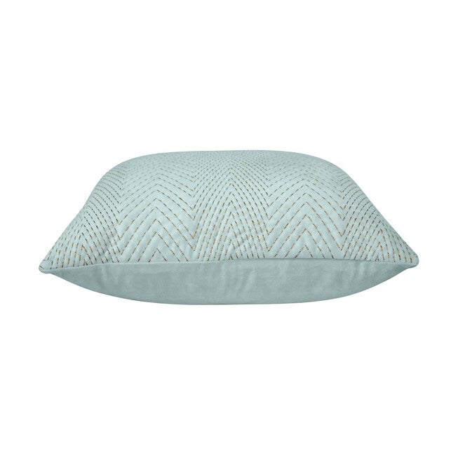 Velvet Embroidered Chevron Decorative Pillow , , alternate image number null