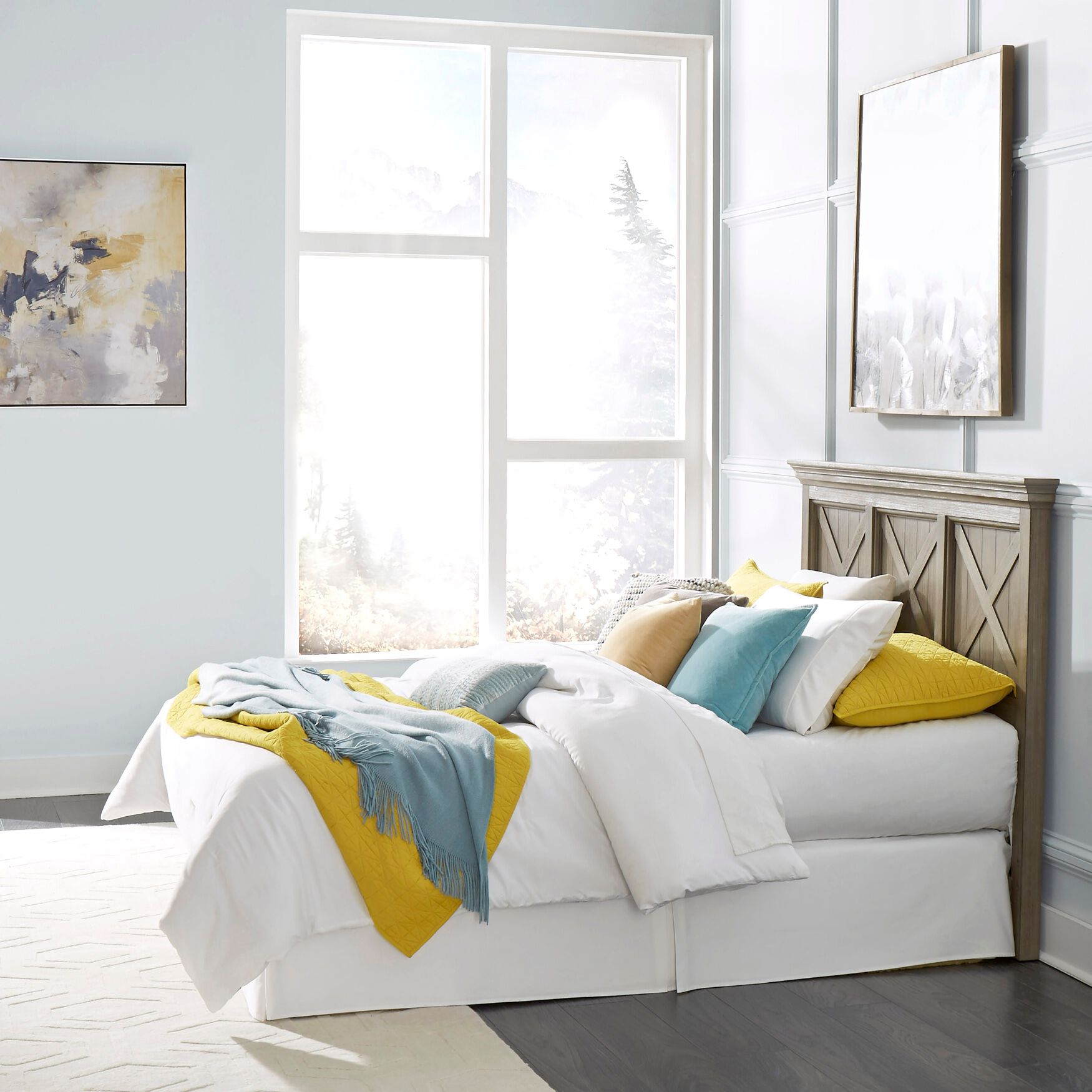 Mountain Lodge Queen/Full Headboard , MULTI GRAY, hi-res image number 0