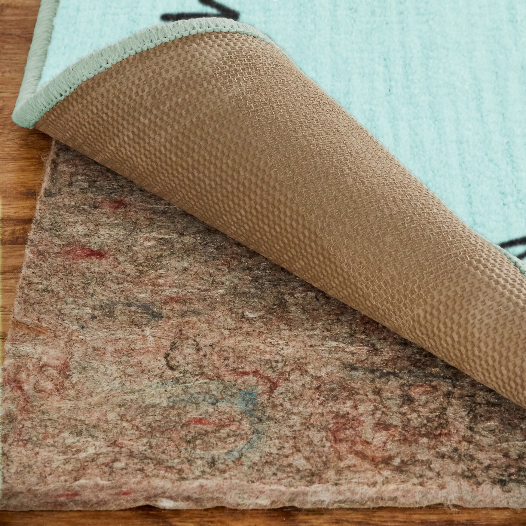 Flamingo Presents Light Blue Kitchen Rug, , alternate image number 2