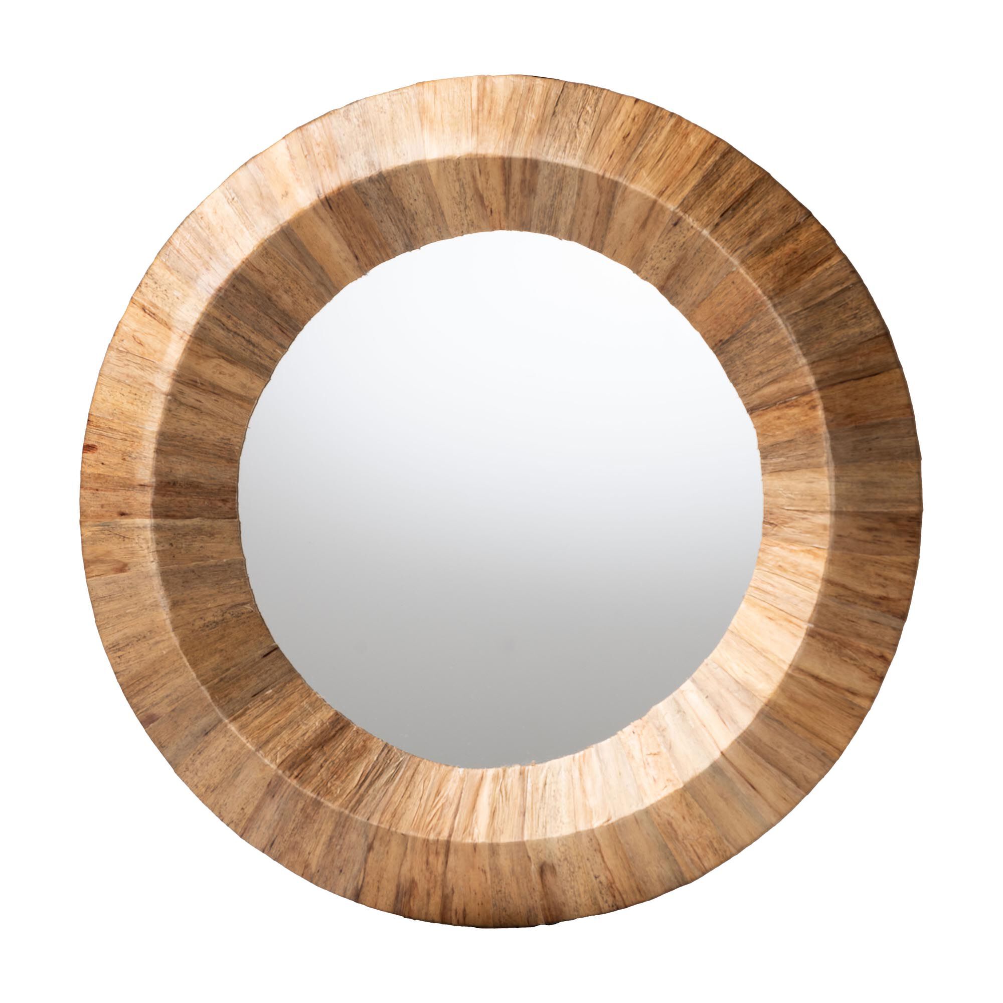 Tarun Bohemian Grasscloth Accent Mirror, NATURAL, alternate image number 1