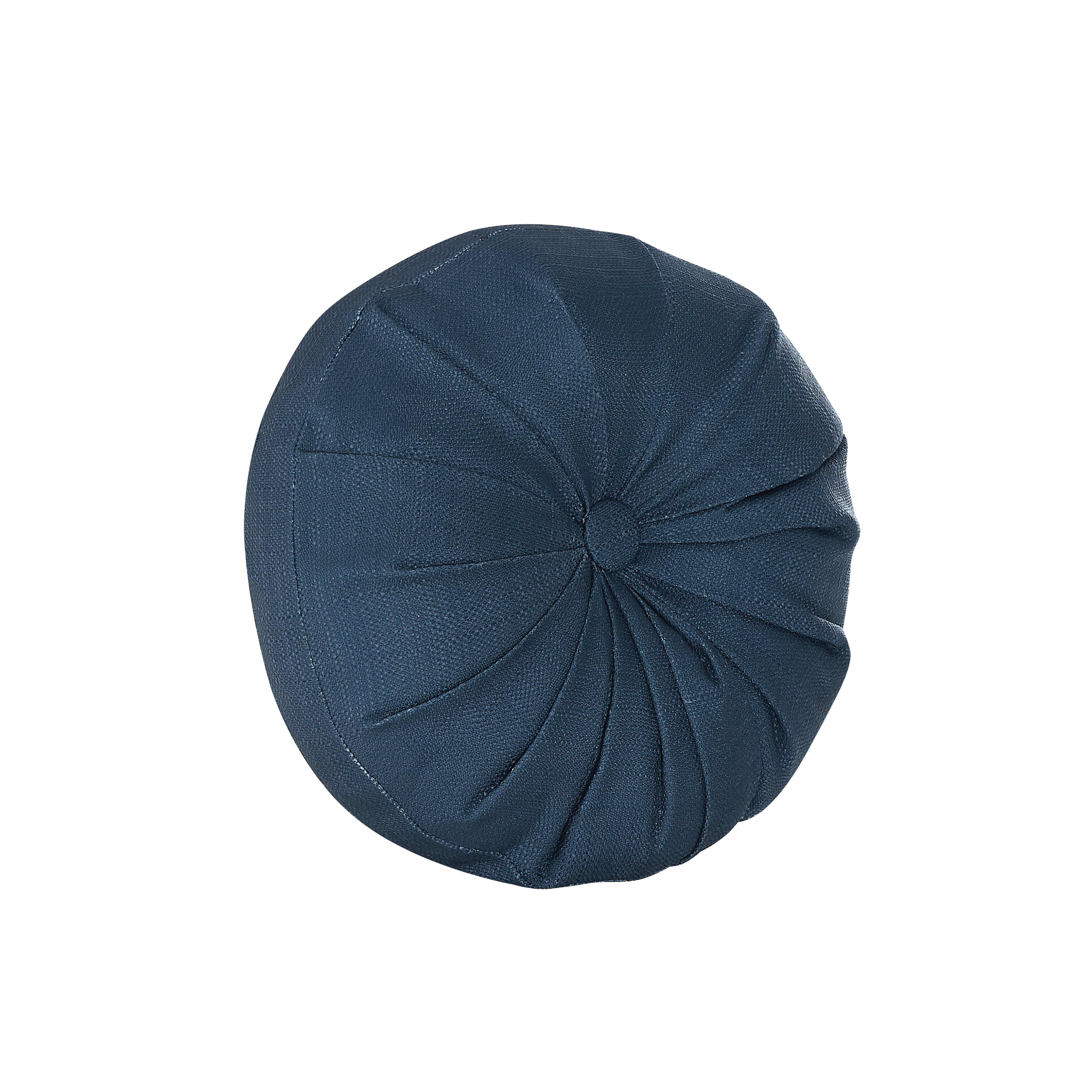 Messina Navy Round Decorative Throw Pillow, NAVY, hi-res image number null