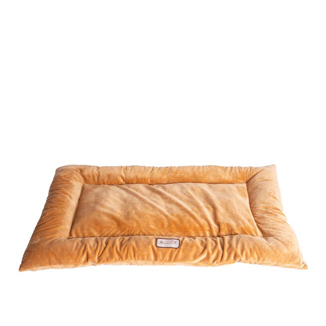 Pet Bed Mat, Dog Crate Soft Pad With Poly Fill Cushion, Medium Earth Brown, BROWN, hi-res image number null