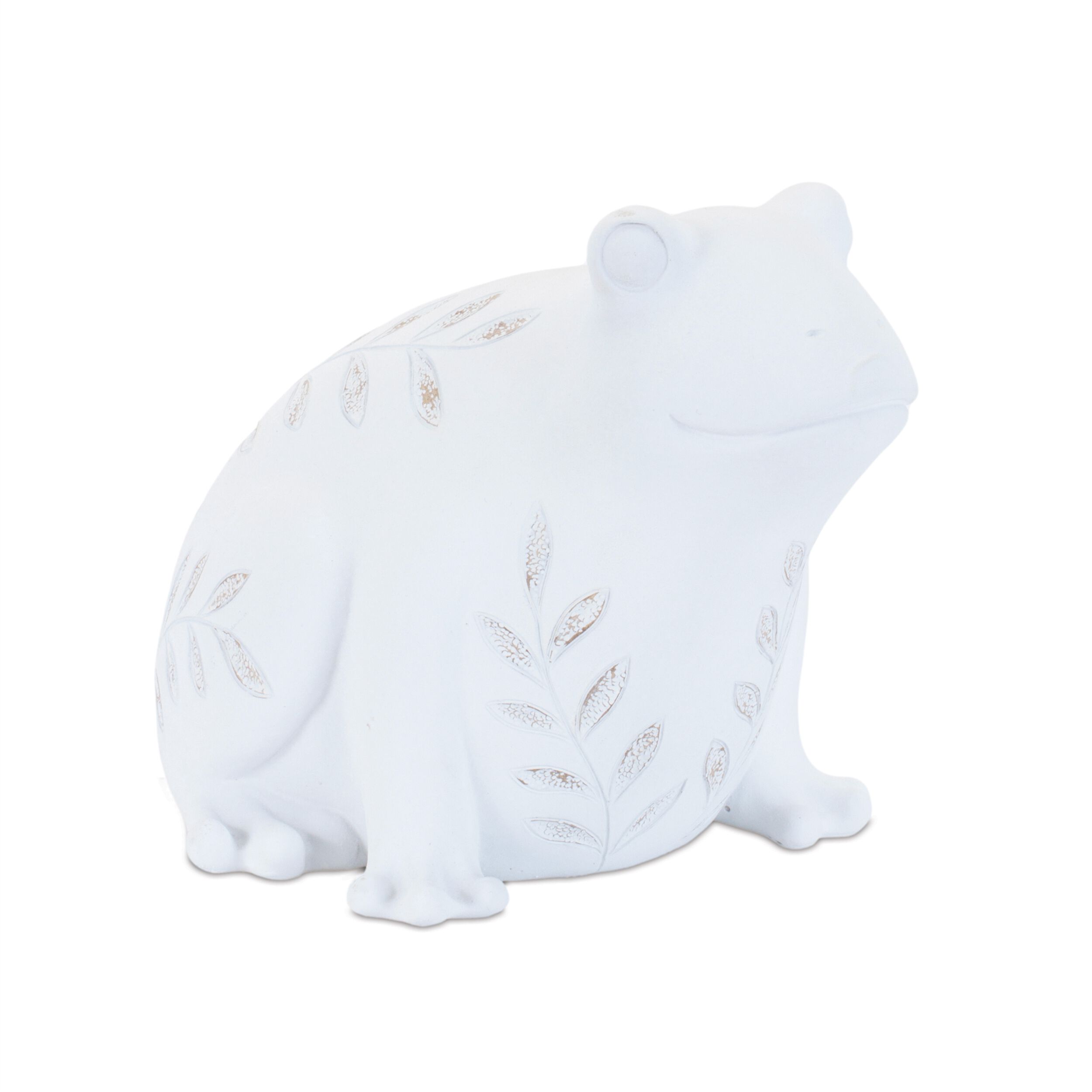 Etched Frog and Turtle Figurine Set of 2, WHITE, alternate image number 2