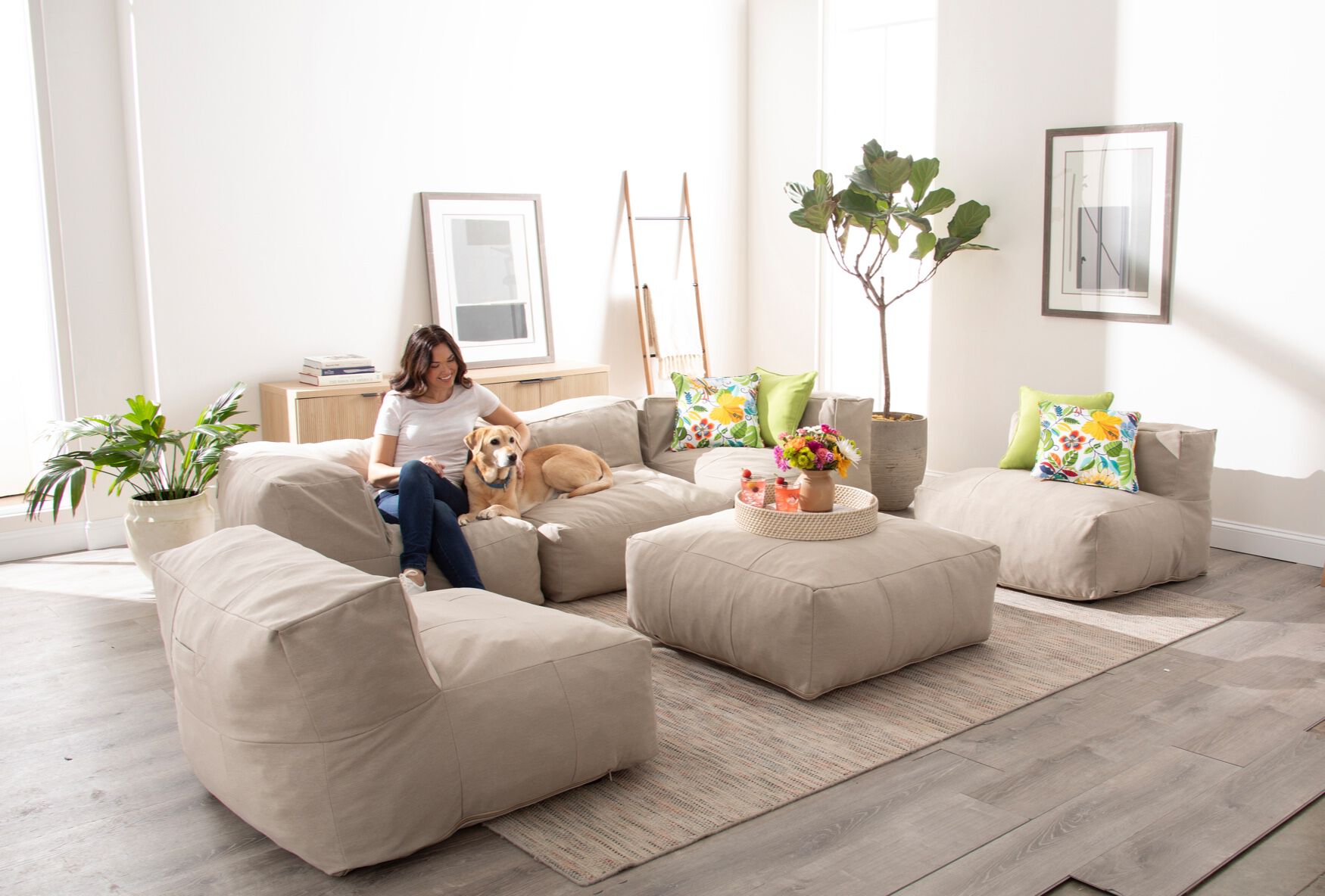 Indoor/Outdoor Santorini Modular Corner Patio Chair, , alternate image number 3