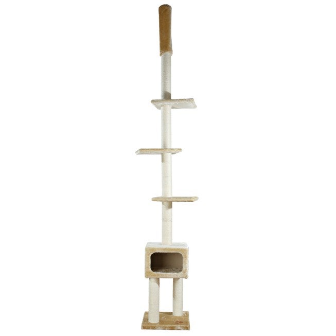 Santander Cat Tower Floor to Ceiling, BEIGE, hi-res image number null