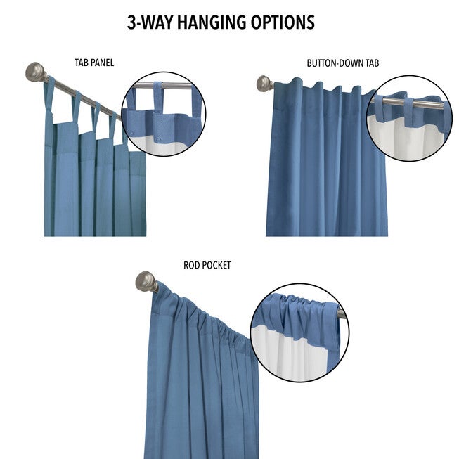 Weathermate Topsions Room Darkening Curtain Panel Pair, , alternate image number 3
