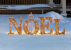 46" Pre-Lit Noel Sign
