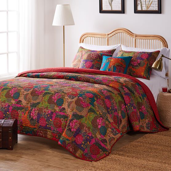 Jewel Bonus Quilt Set, RED, hi-res image number null