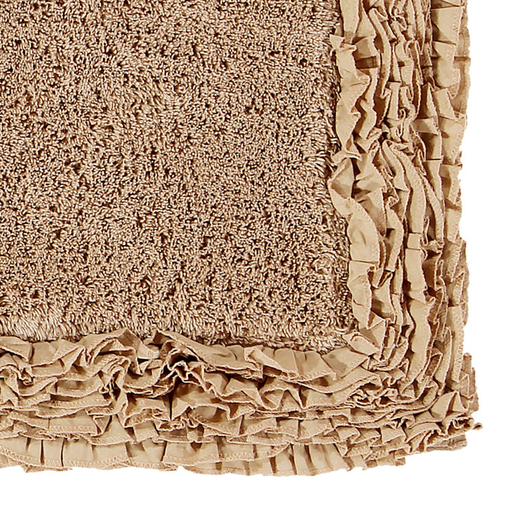 Shaggy Border Bath Rug Mat, 5 Pc Set, (17 inches X 24 inches | 20 inches X 20 inches | 21 inches X 34 inches | 24 inches X 40 inches | 20 inches X 60 inches), , on-hover image number 1