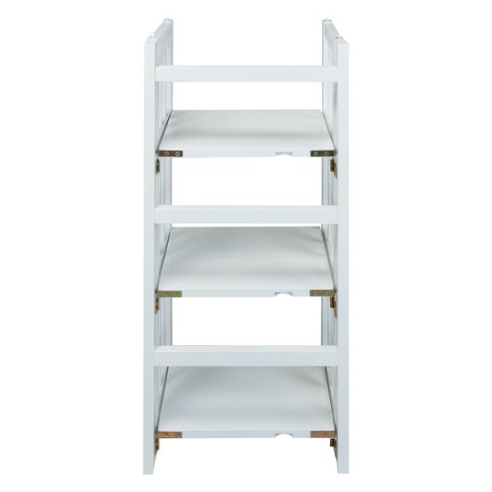 3-Shelf Folding Bookcase 14" Wide-White, , alternate image number null