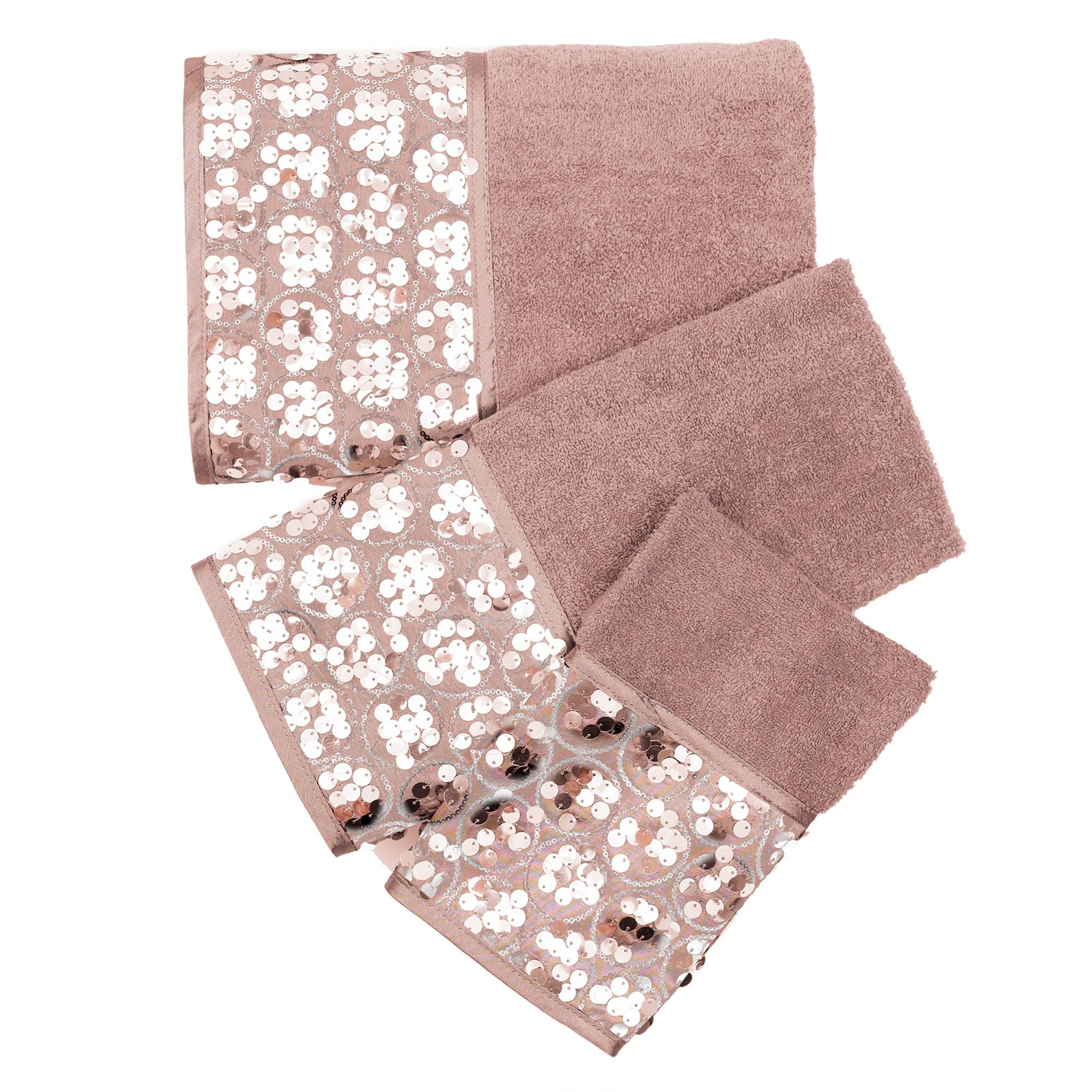 Sinatra 3-Pc Towel Set, BLUSH, hi-res image number 0