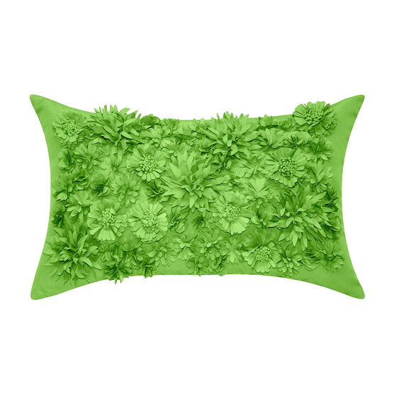 Floral Bouquet Dimensional Indoor & Outdoor Lumbar Decorative Pillow, LEAF, hi-res image number null
