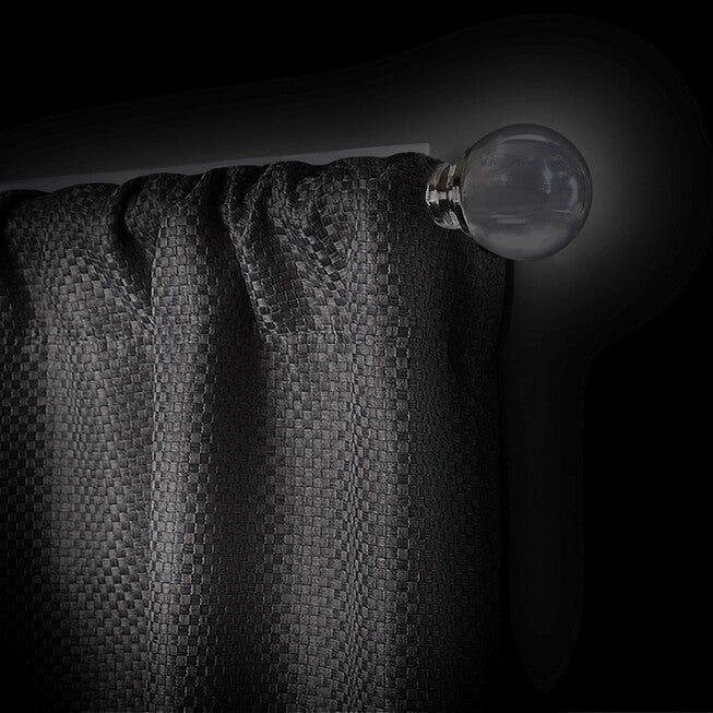 Innovative Decorative Room Darkening Wrap Around Rod & Finial 66-120, , alternate image number null