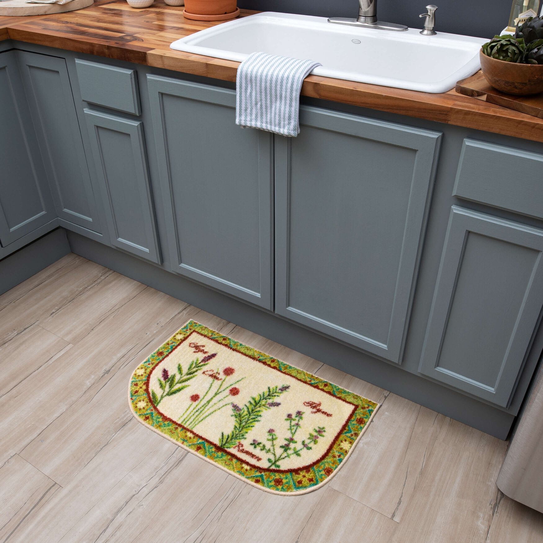 Herb Garden Kitchen Rug, , alternate image number 6
