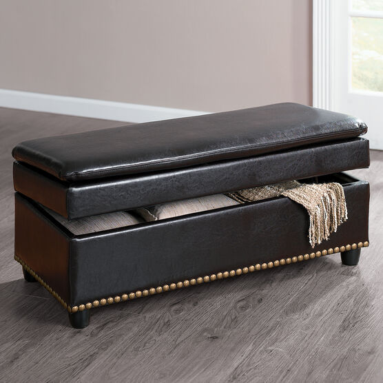 Oversized Ottoman with Studs, , alternate image number null