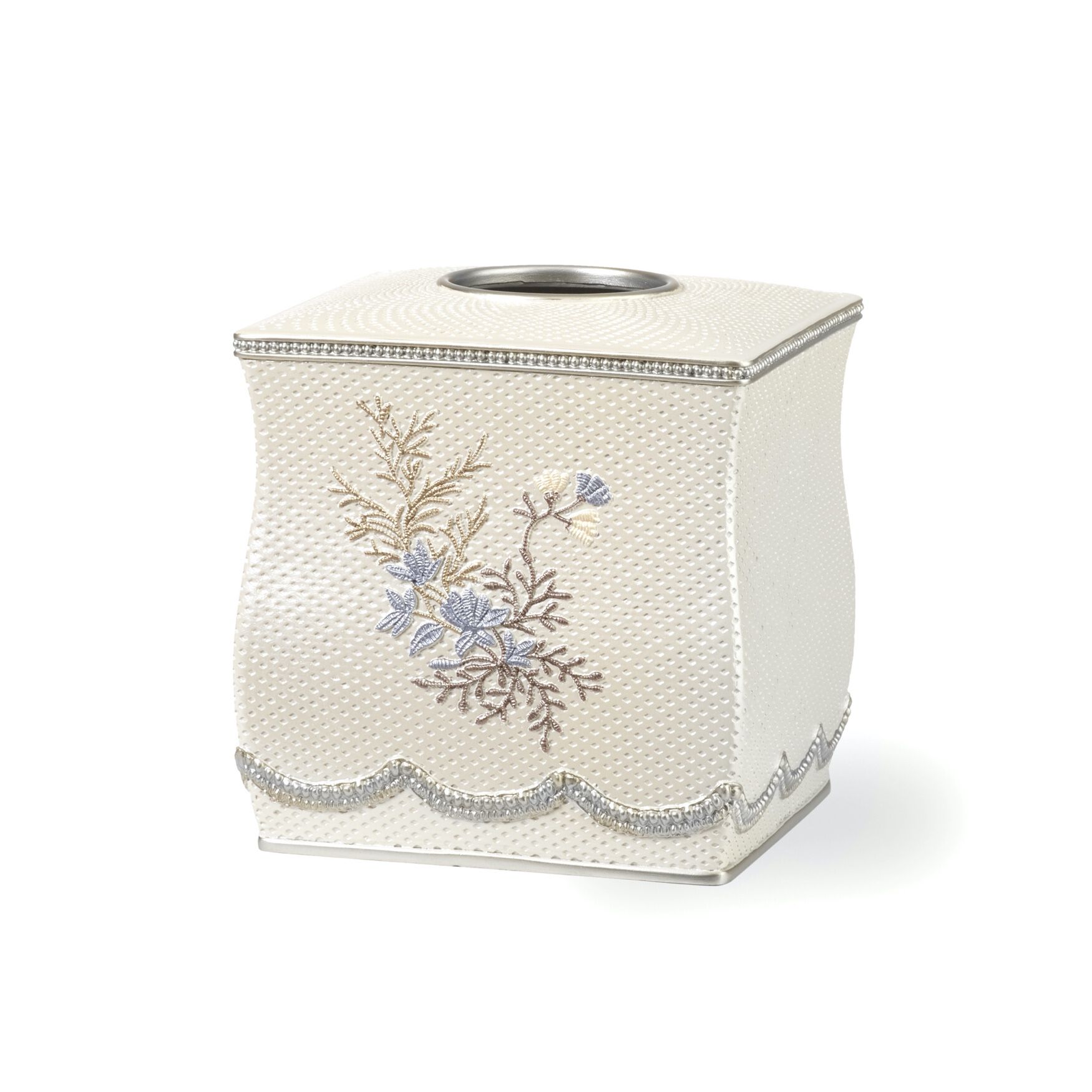 Capri Tissue Box, BEIGE, hi-res image number 0
