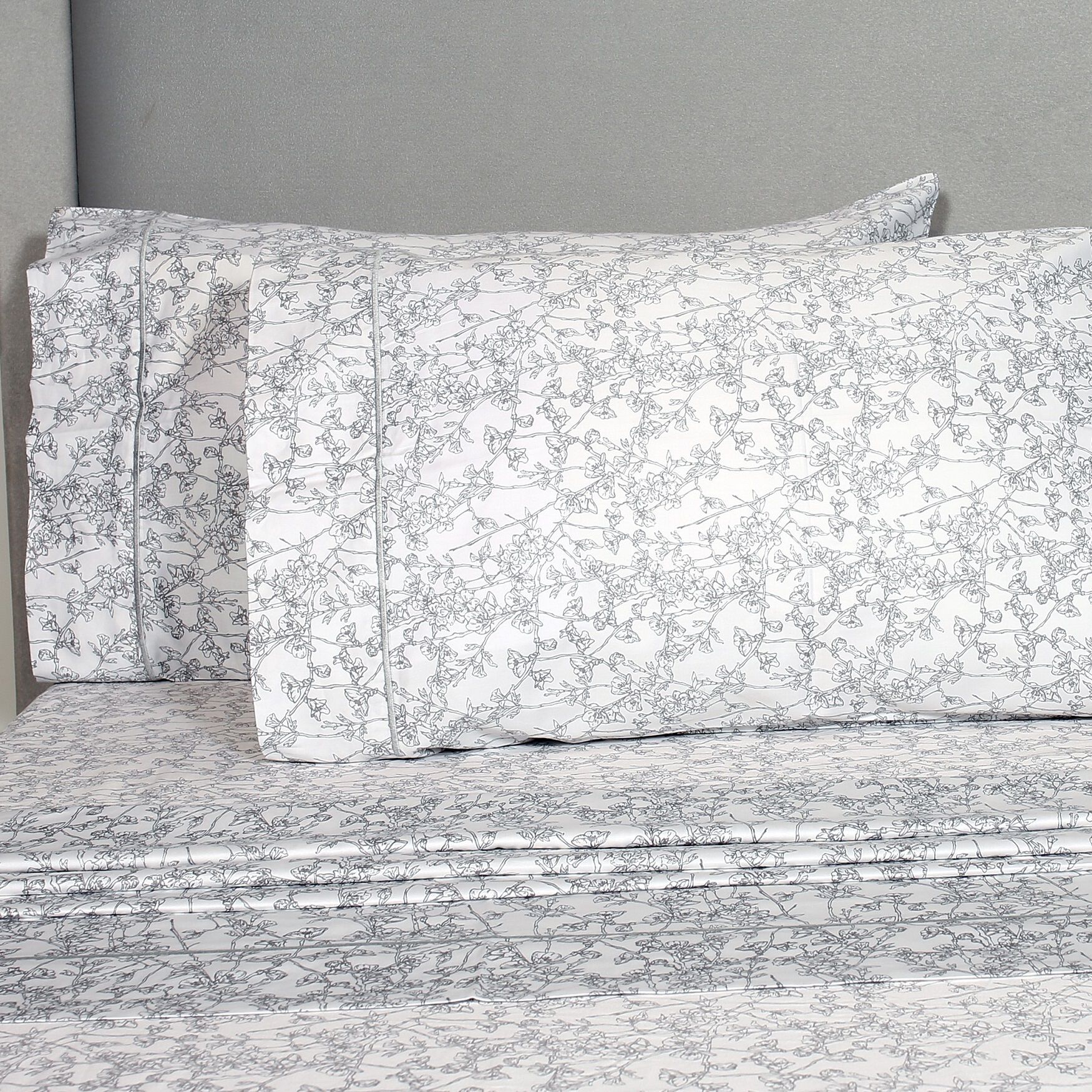 Cherry Blossom Cotton Sheet Set, , on-hover image number 1