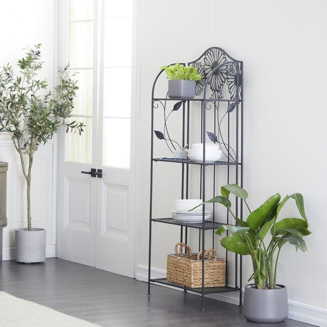 Black Iron Traditional Baker'S Rack, , alternate image number null