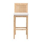Sofia rattan bar stool front view