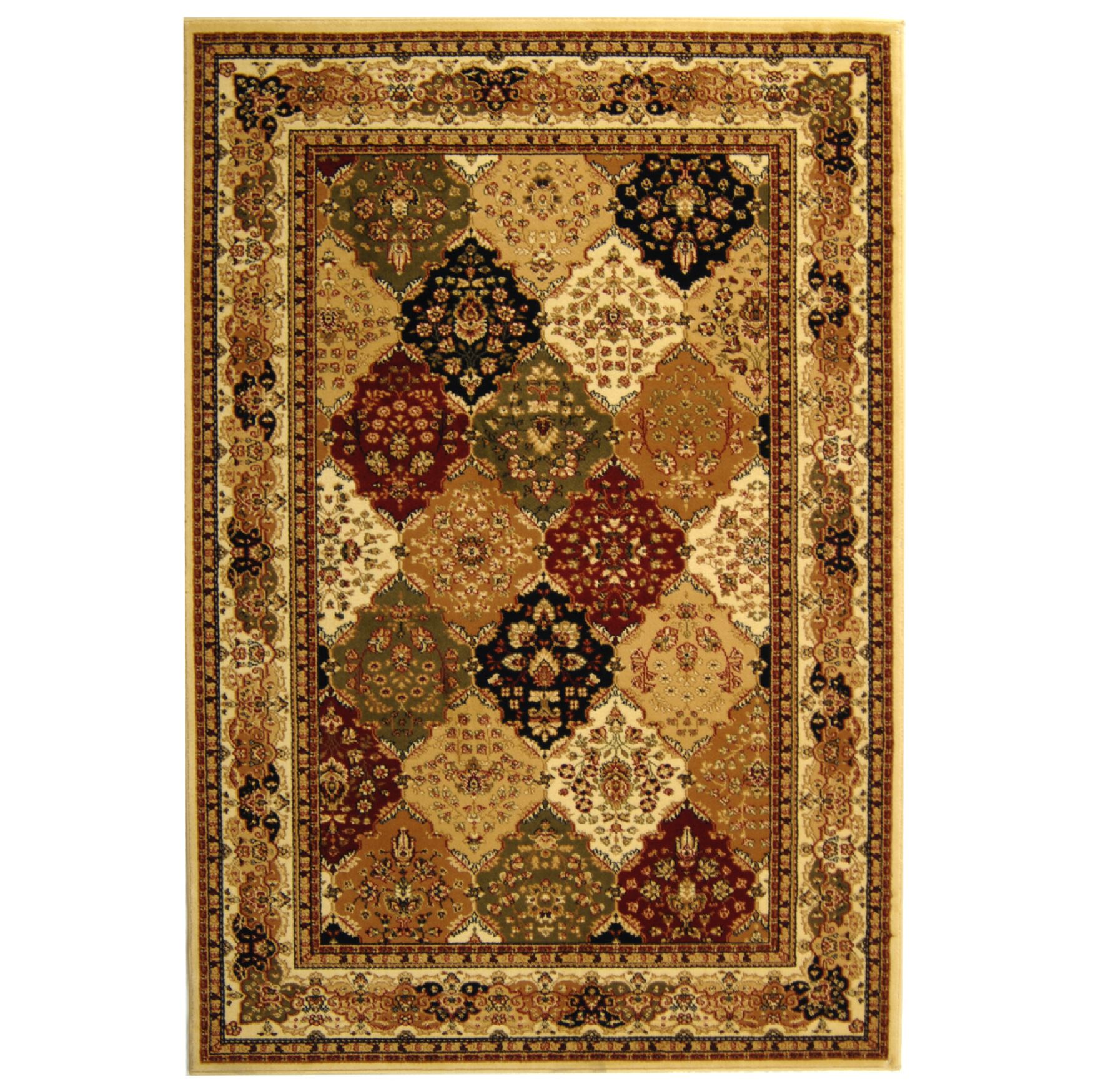 Lyndhurst 221 Multi / Ivory 4' X 6' Small Rectangle Rug, MULTI IVORY, hi-res image number 0