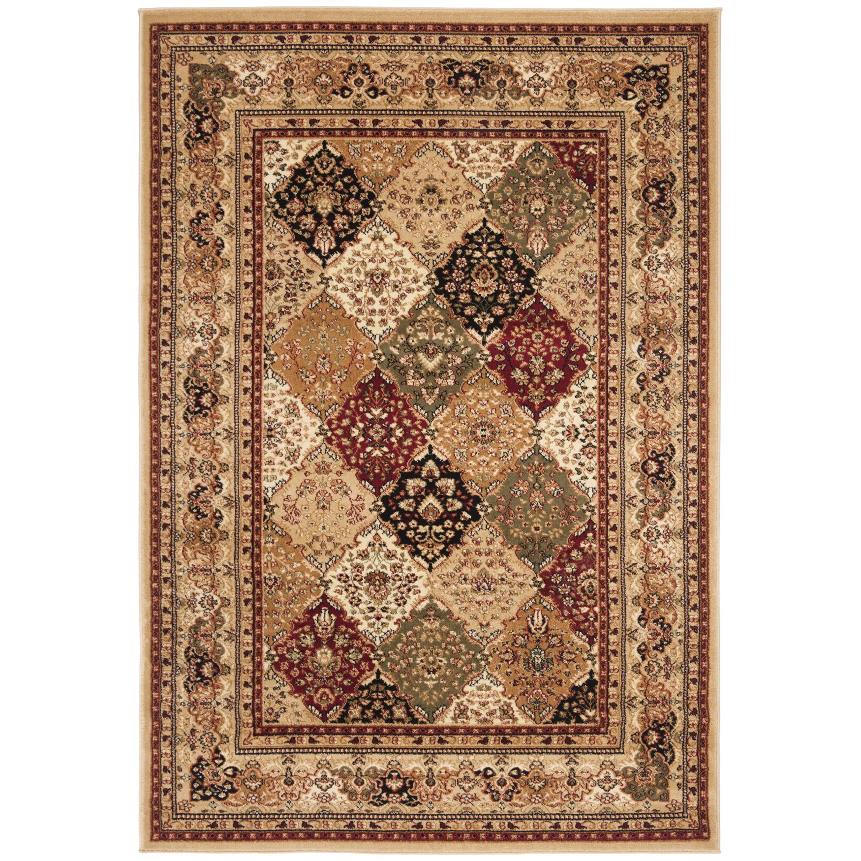 Lyndhurst 221 Multi / Beige 5'-3 inches X 7'-6 inches Medium Rectangle Rug, MULTI BEIGE, hi-res image number 0