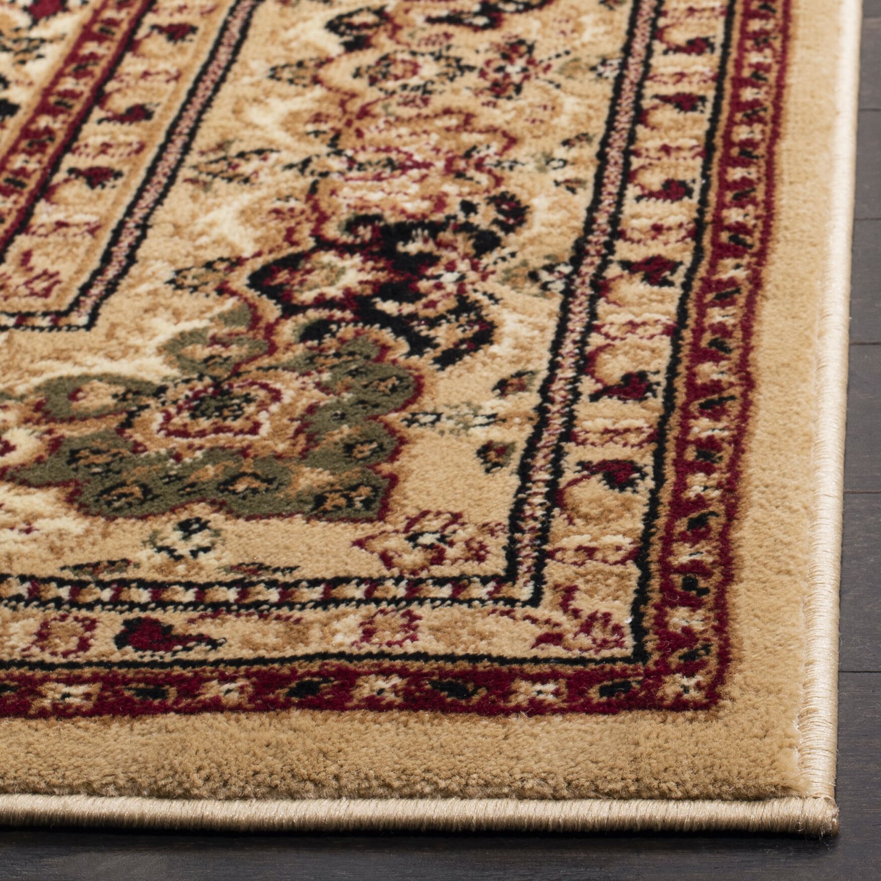 Lyndhurst 221 Multi / Beige 2'-3 inches X 12' Runner Rug, , alternate image number 2