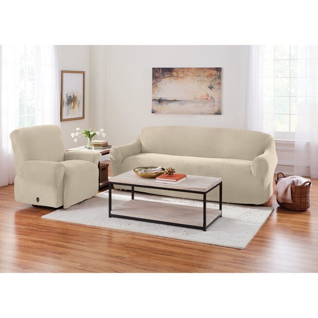 BH Studio Brighton Stretch Sofa Slipcover, CHARCOAL, on-hover image number 1
