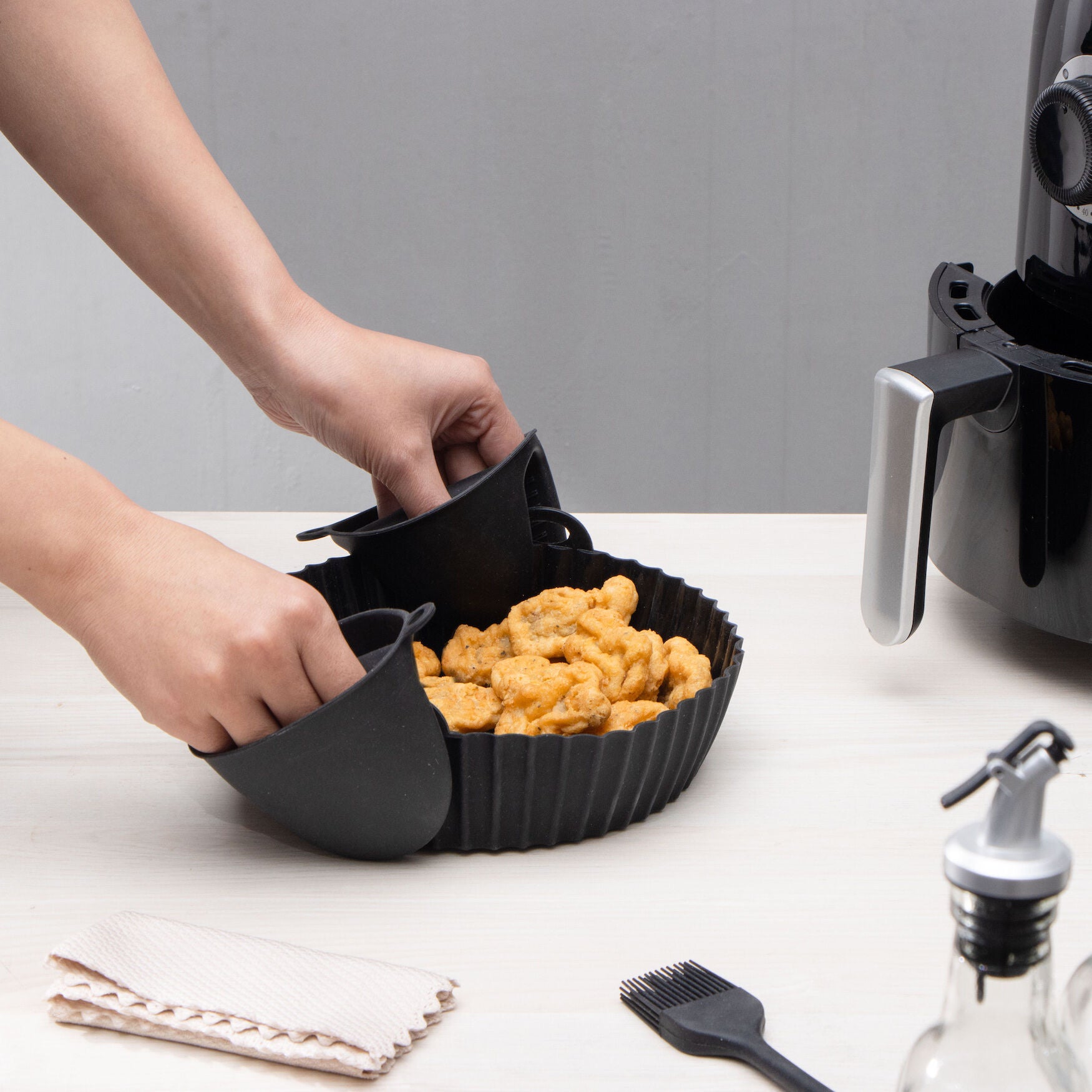 Air Fryer Reusable Silicone Liner Air Fryer Accessories Kit, , alternate image number 11