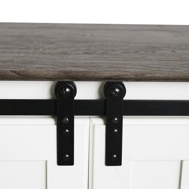Finley 56-inch TV Stand with 2 Barn Doors, , alternate image number null