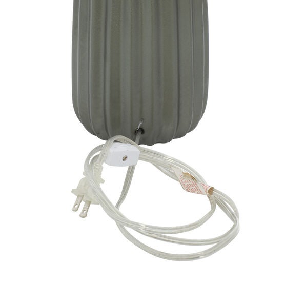 Grey Ceramic Traditional Table Lamp, , alternate image number null