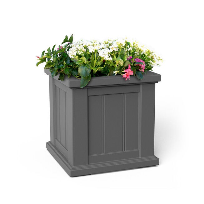 Cape Cod 14x14 Square Planter, GRAPHITE GREY, hi-res image number 0