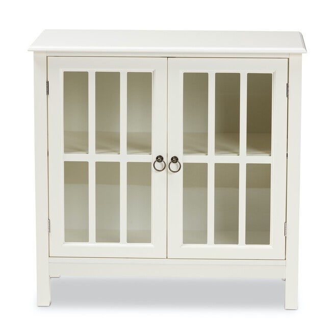 Kendall Wood And Glass Kitchen Storage Cabinet Furniture, , alternate image number 2