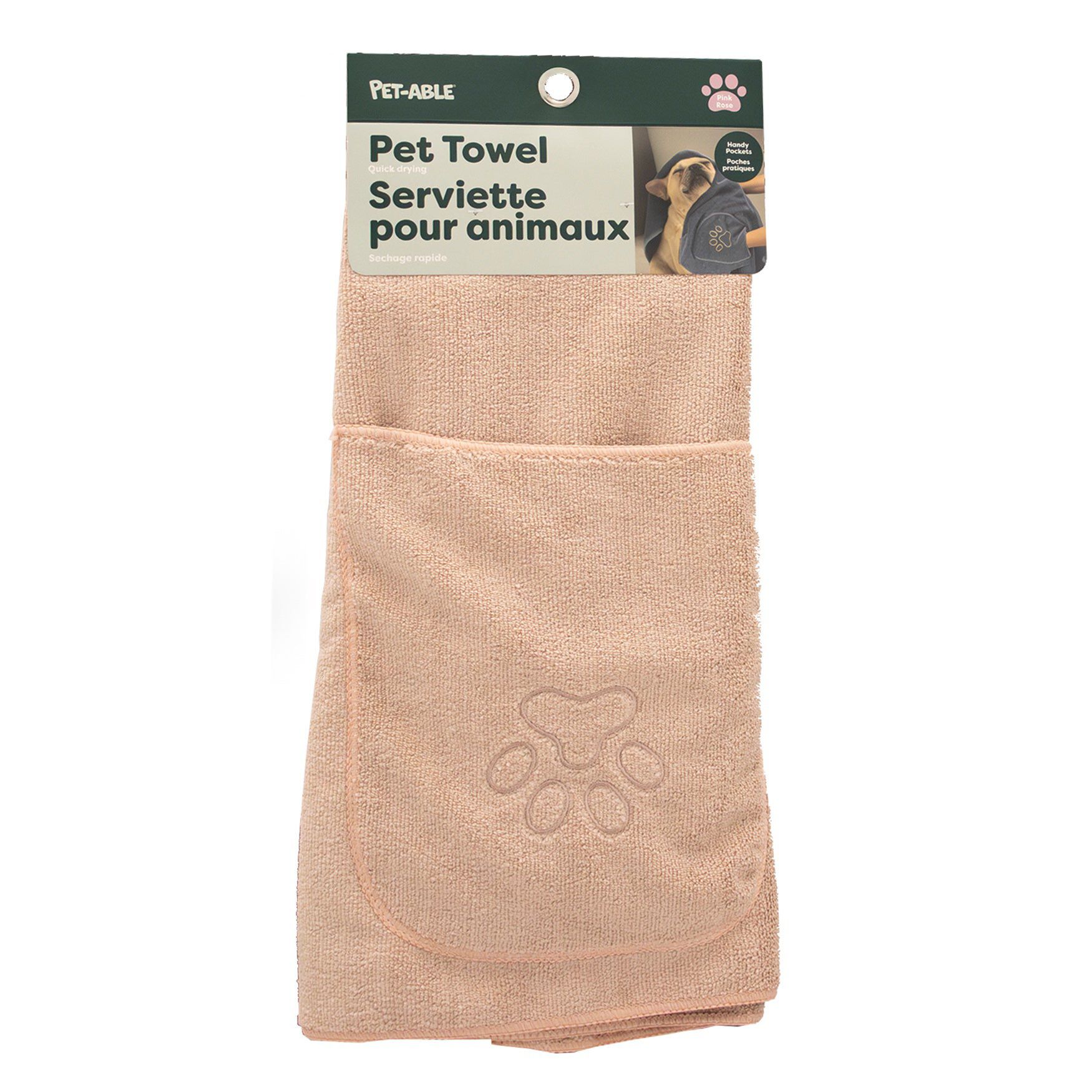 Ultra-Absorbent Pet Towel, CORAL, hi-res image number 0