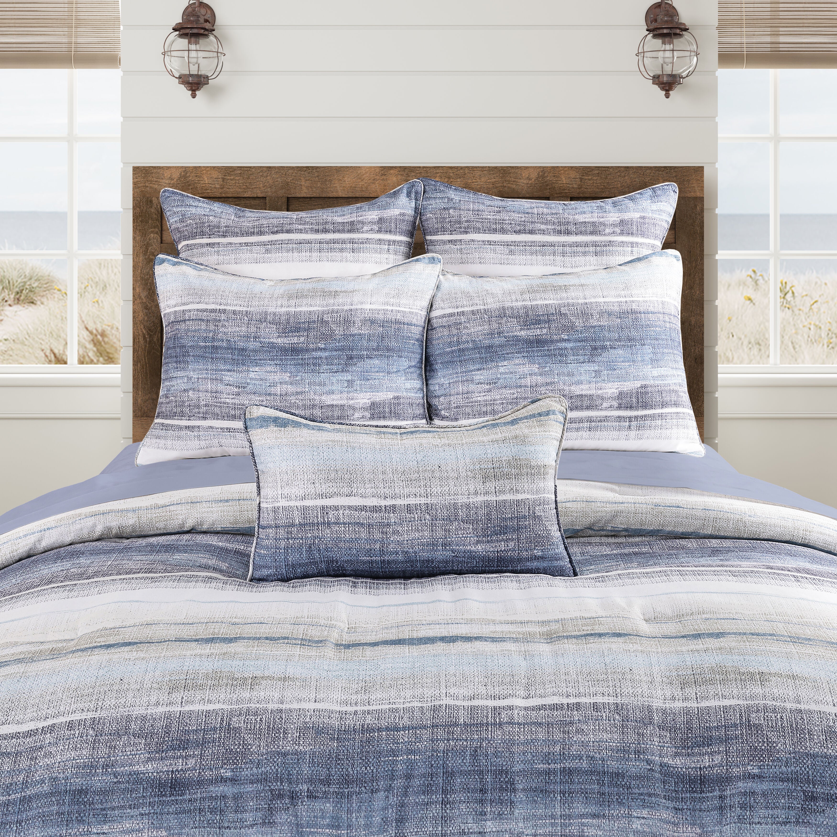 SLATER BOUDOIR DECORATIVE THROW PILLOW, BLUE, hi-res image number 0
