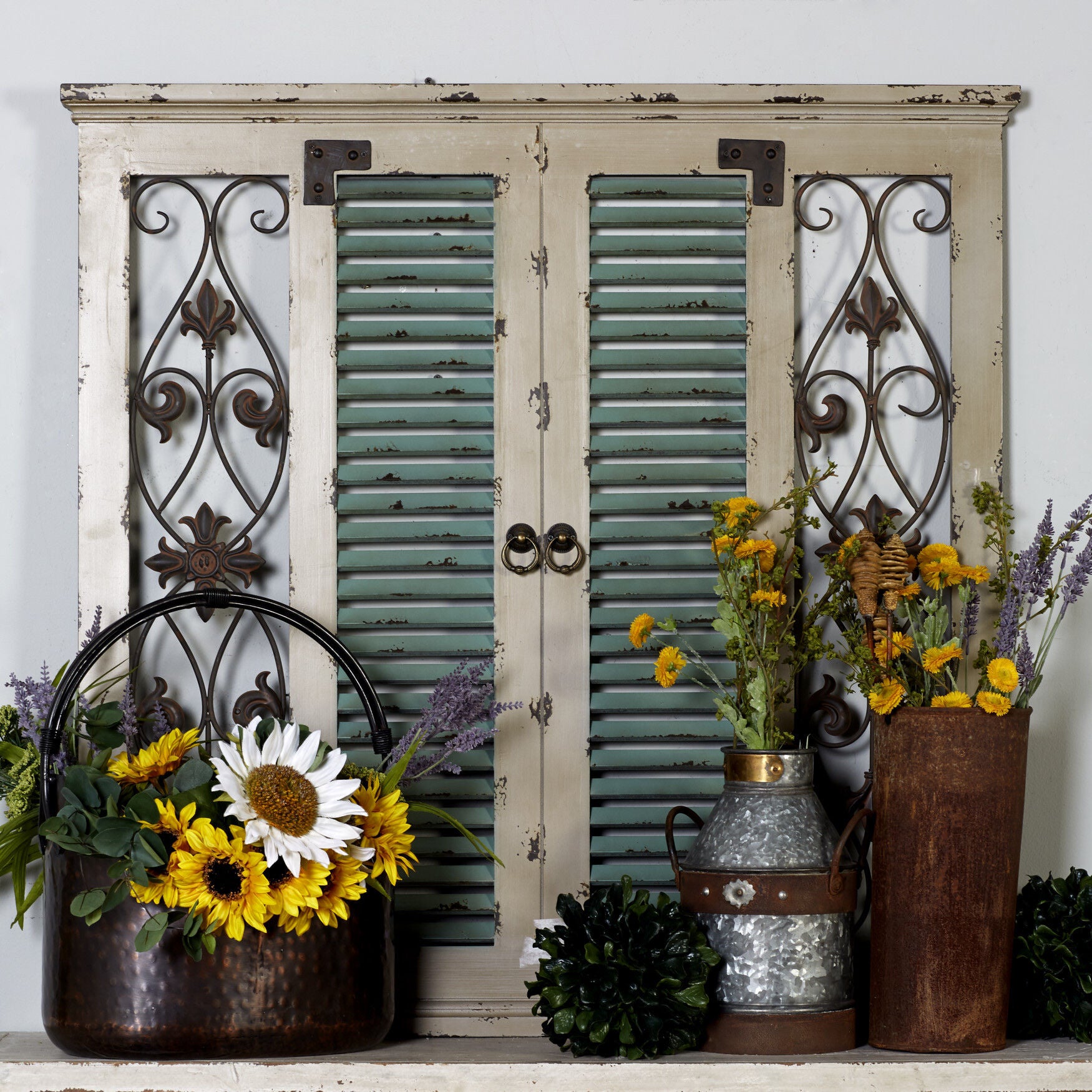 Beige Rustic Floral Wood Wall D&eacute;cor, , alternate image number 6