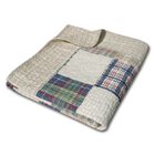 Oxford Quilted Patchwork Throw Blanket, , on-hover image number 1